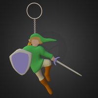 Link Key-chain : Zelda 30th Anniversary