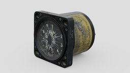 Vintage US Navy Tachometer 8DJ13-ABK23 Indicator substancepainter, substance
