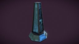 Sci-fi Building 6 metal, game, lowpoly, sci-fi, structure, building
