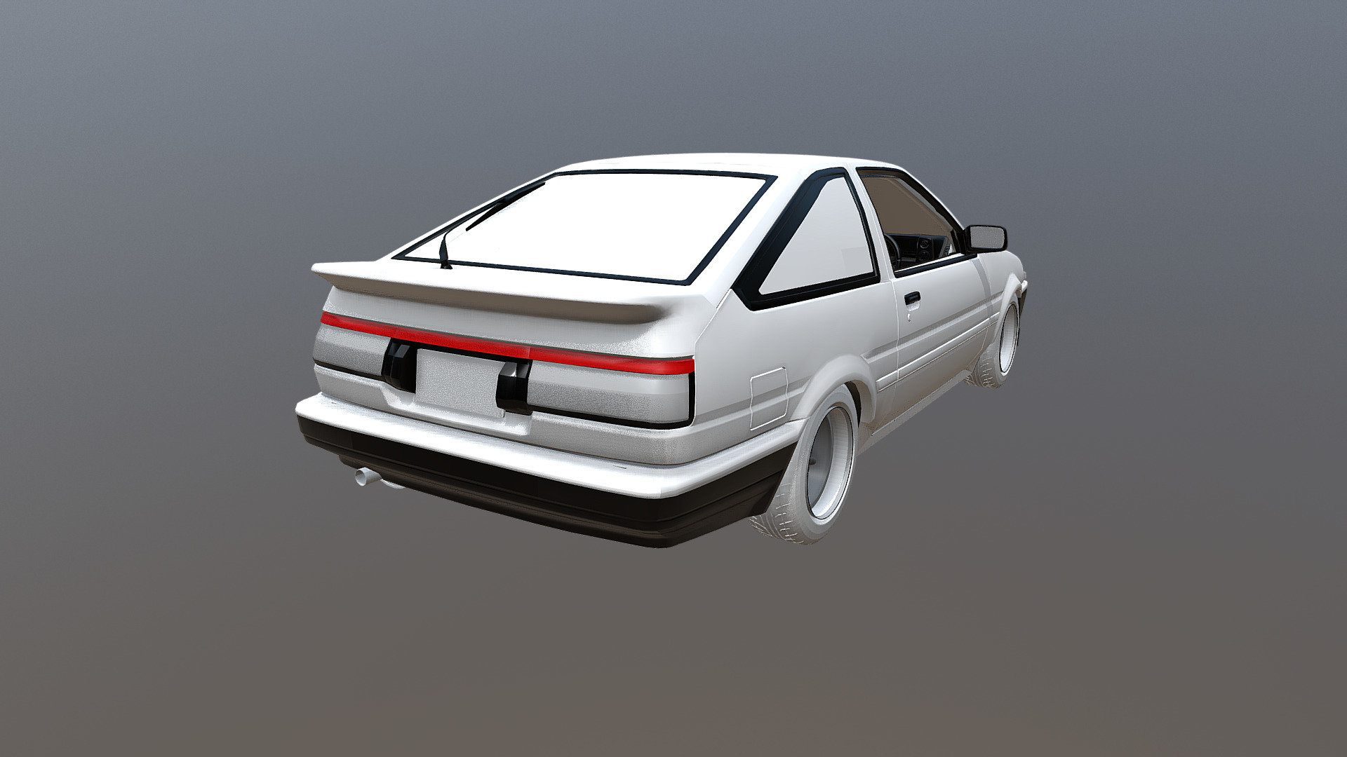 Still a heavy WIP. Based off the most loved japanese JDM car. feautures detailled interior, engine and underchassis model. A bit high poly and some parts do not fit 100&amp; correctly yet but all in all I think its one of the best ae86 sprinter trueno models out there&hellip;

:) - Toyota AE86 Sprinter Trueno V.1.0 - 3D model by Sneerik_dev 3d model