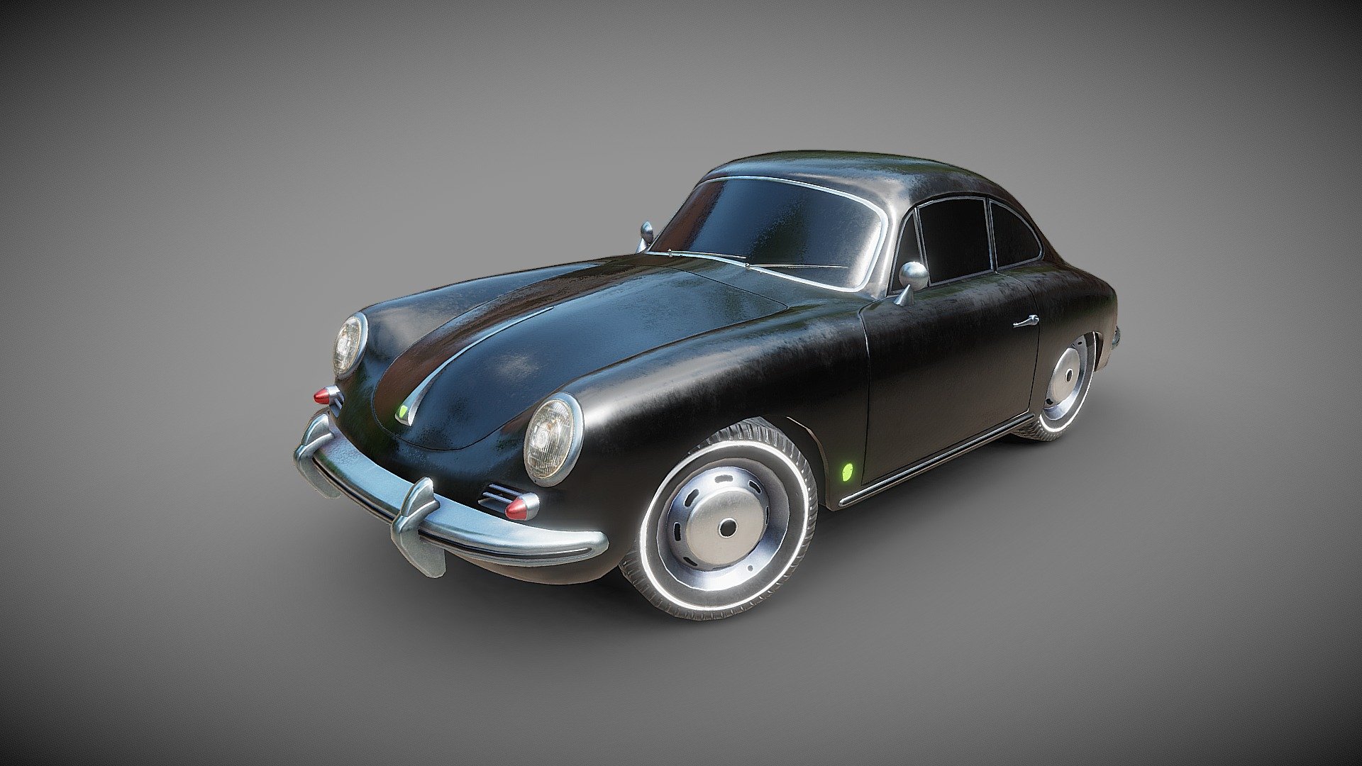 Porsche 365 C coupe, year 1965.
The Porsche 356 shows a long evolution. The 356 was built from 1948 until 1965 in the following model stages: Gmünd models 1948 - 1951, the pre-A models 1950 - 1955, the 356 A 1955 - 1959, the 356 B 1959 - 1963, the 356 C 1963 - 1965. Between the years 1955 and 1965 Porsche also built a special 356 model; the Porsche 356 Carrera with four overhead camshafts. Between the years 1954 and 1964 Porsche built special convertible models like the America Roadster (16 built), the Speedster (4847 built) and the Convertible D 3d model