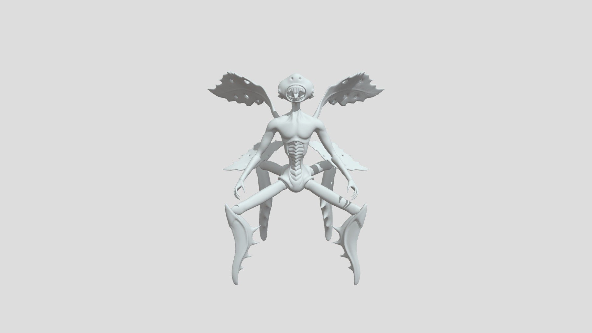 Tooth Fairy from Hellboy II - Low Poly - 3D model by samanthaqueen 3d model