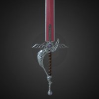 Genesis Sword fanart, finalfantasy7, weapon, gameasset, sword