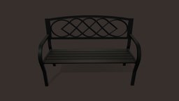 Metallic Bench bench, seat, furniture, mettalic, chair, mdgraphiclab, metallicbench