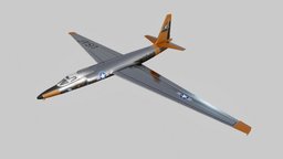 Lockheed U-2A spyplane, jetpack, jet, lockheed, u2, u-2, u-2a, usairforce