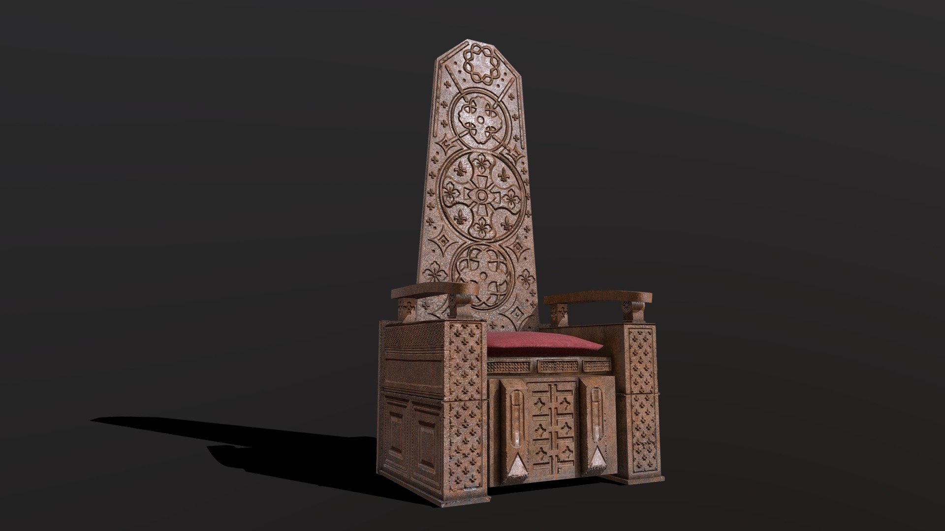 Modeling in Maya
Texturing with Substance Painter - Medieval throne - 3D model by Vassalli Massimo (@massimovassalli) 3d model