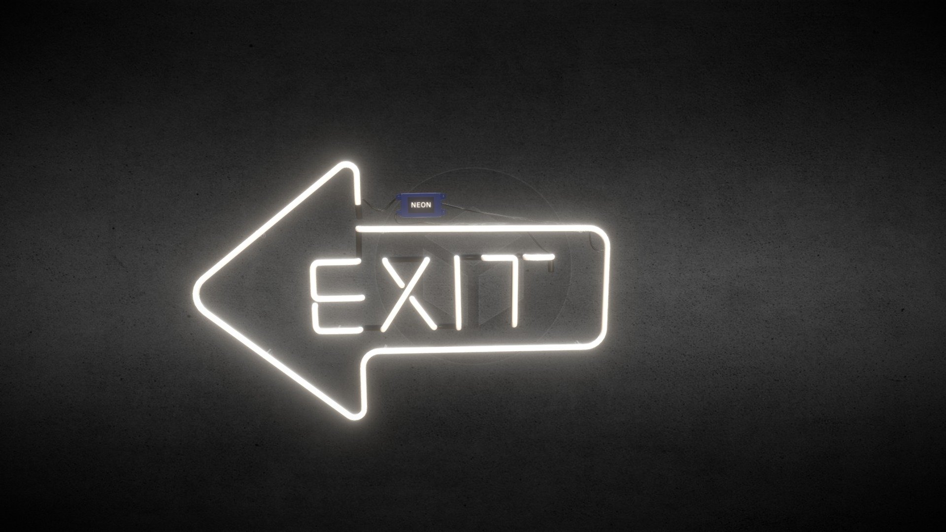 Neon EXIT - 3D model by MaX_TaTaRsKy (@protomax) 3d model