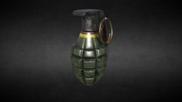 grenade MK-2 grenade, visualization, prop, photorealistic, production, grenades, wepon, gameassets, props-assets, low-poly, 3d, highpoly, gameready