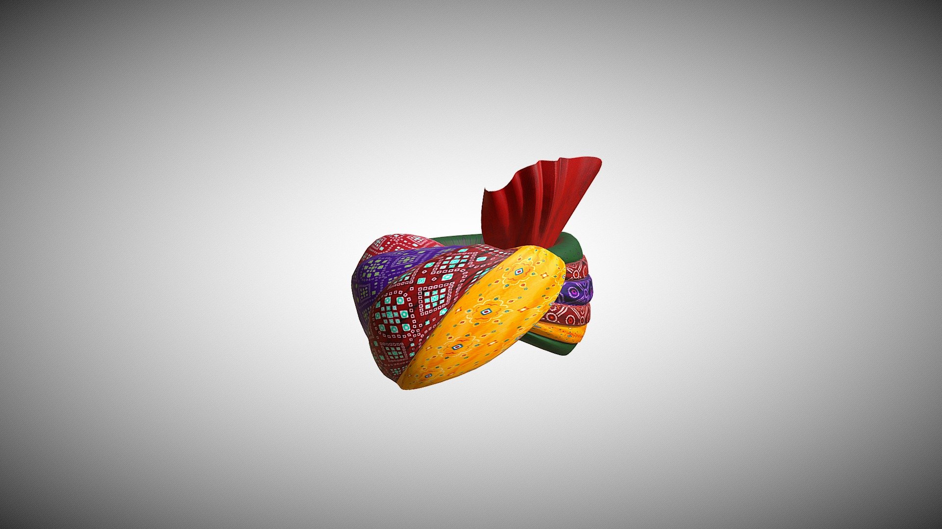 Explore the allure of the Rajasthani_Pagadi with our detailed 3D_Model. Available in Maya_Format and FBX_Format, this model is Ready-to-Use and comes with Textured surfaces. Enjoy easy_Retexturing for customization, while immersing in Rajasthan_Heritage, Cultural_Art, and Artistic_Representation through Craftsmanship 3d model