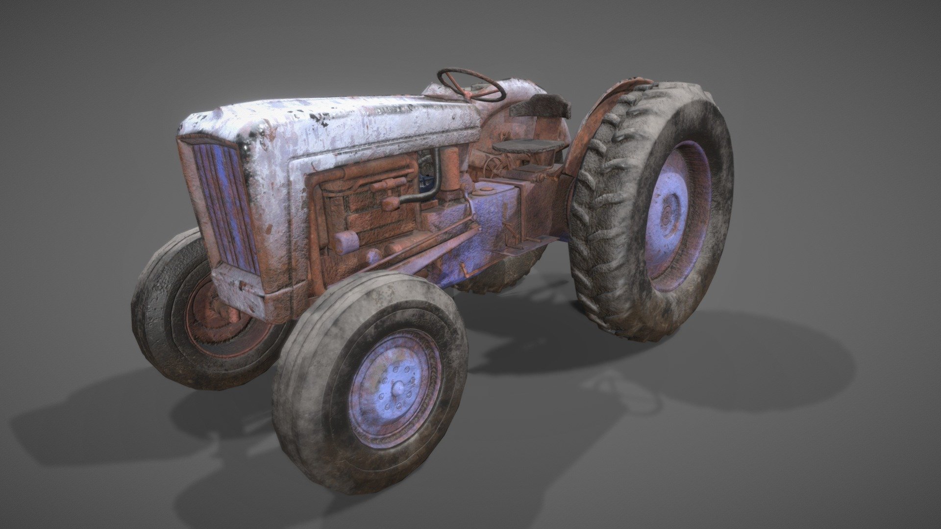 Low poly old Tractor.

textures are 4096x4096, defuse, normal, metallic, roughness and AO

9320 polys - Old Tractor low poly - Buy Royalty Free 3D model by pasquill 3d model