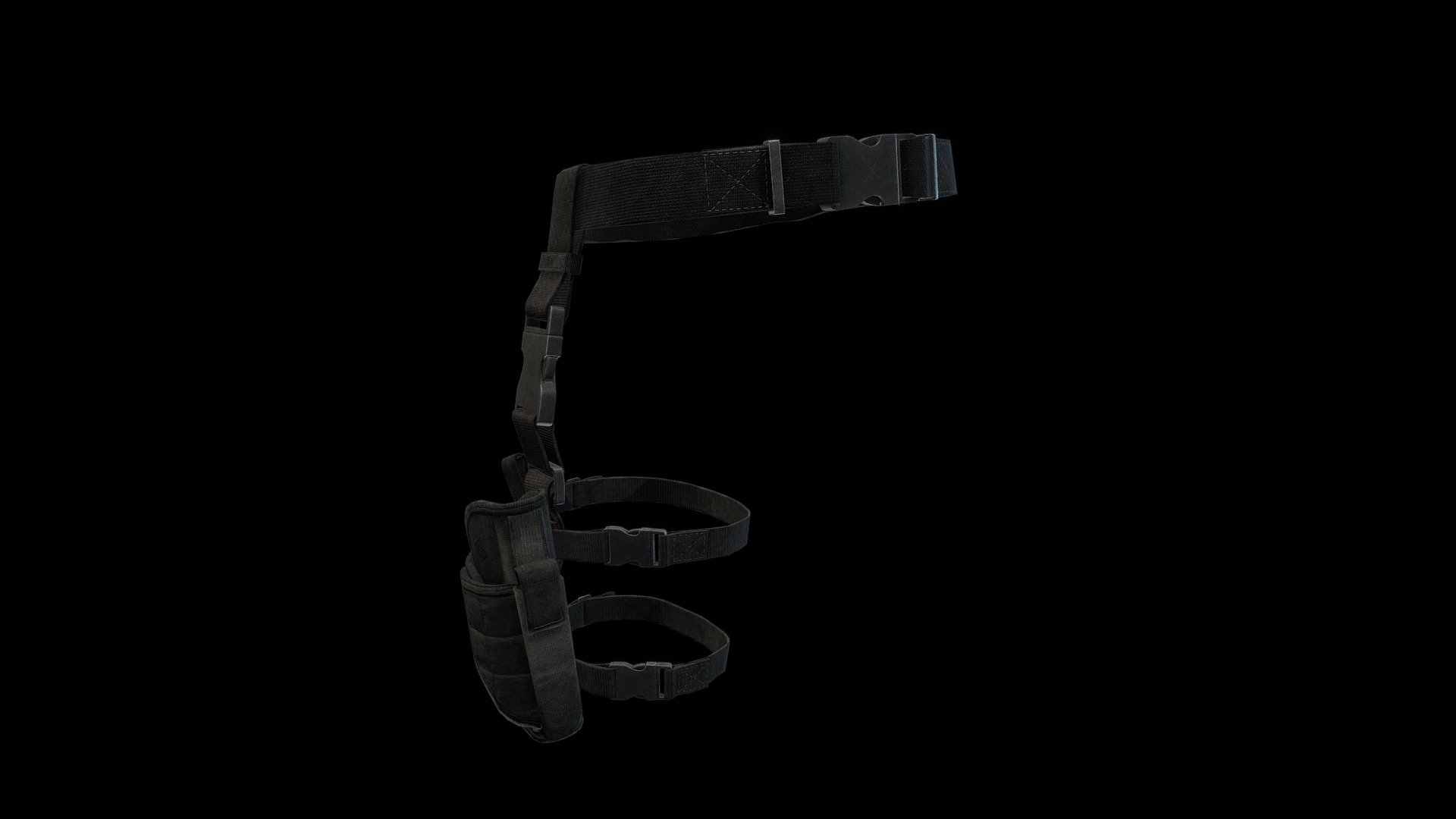 Originally made as a mod for DayZ - Tactical Leg Holster - Buy Royalty Free 3D model by Windstride 3d model