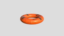Inflatable ring ocean, pool, safety, nautical, floatie, free, ring, gameready, boat