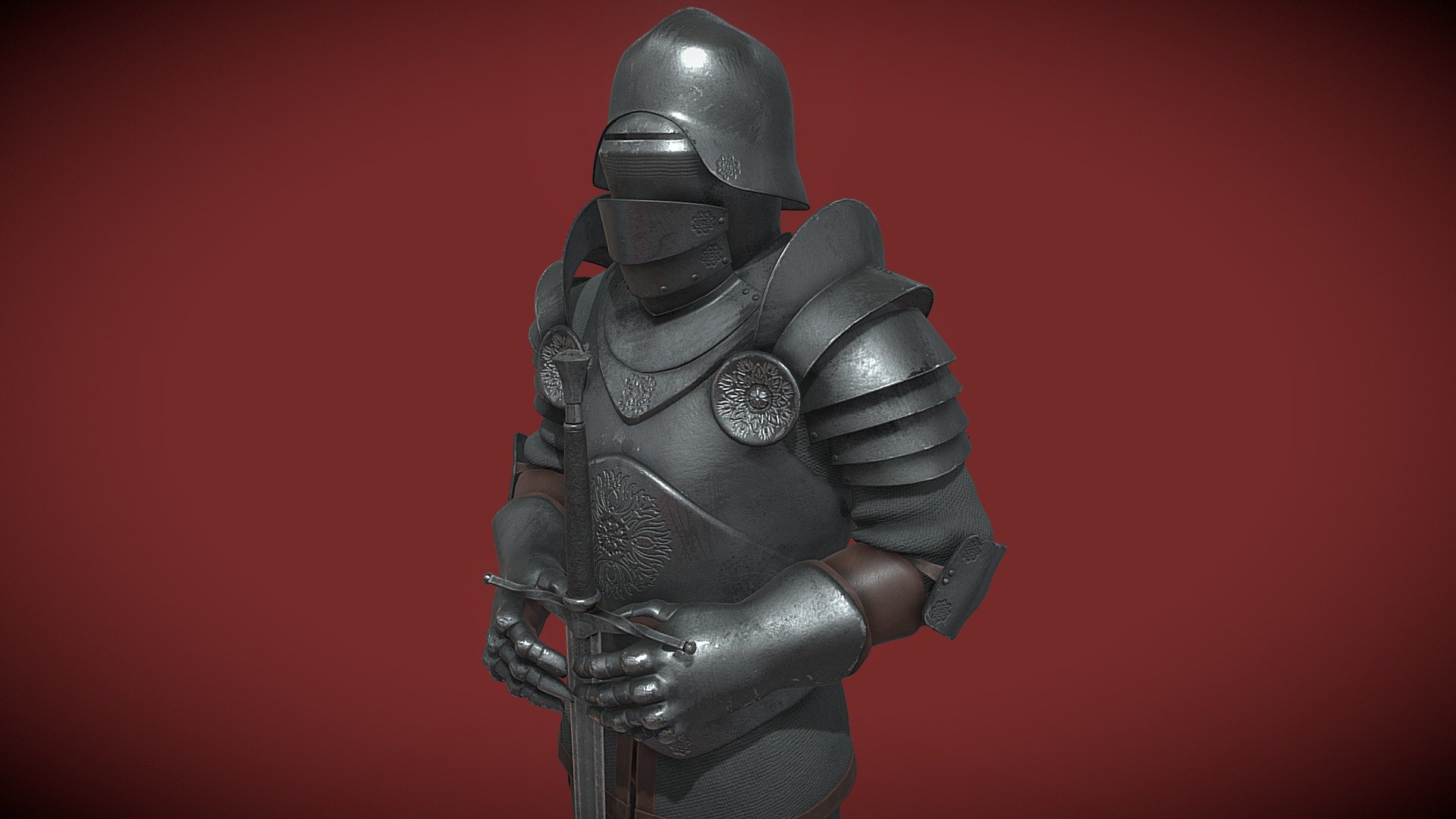 I made a model in a blender, baked and textured in a substance. Emphasis on realism. Textures 4k, but I can throw off 2k if desired - Realistic armor - Download Free 3D model by GreenG 3d model