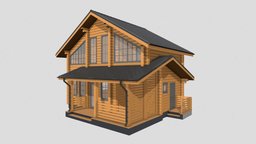 Wood House wooden, household, houses, house-model, houseplant, houseplants, householdpropschallenge, two-storey