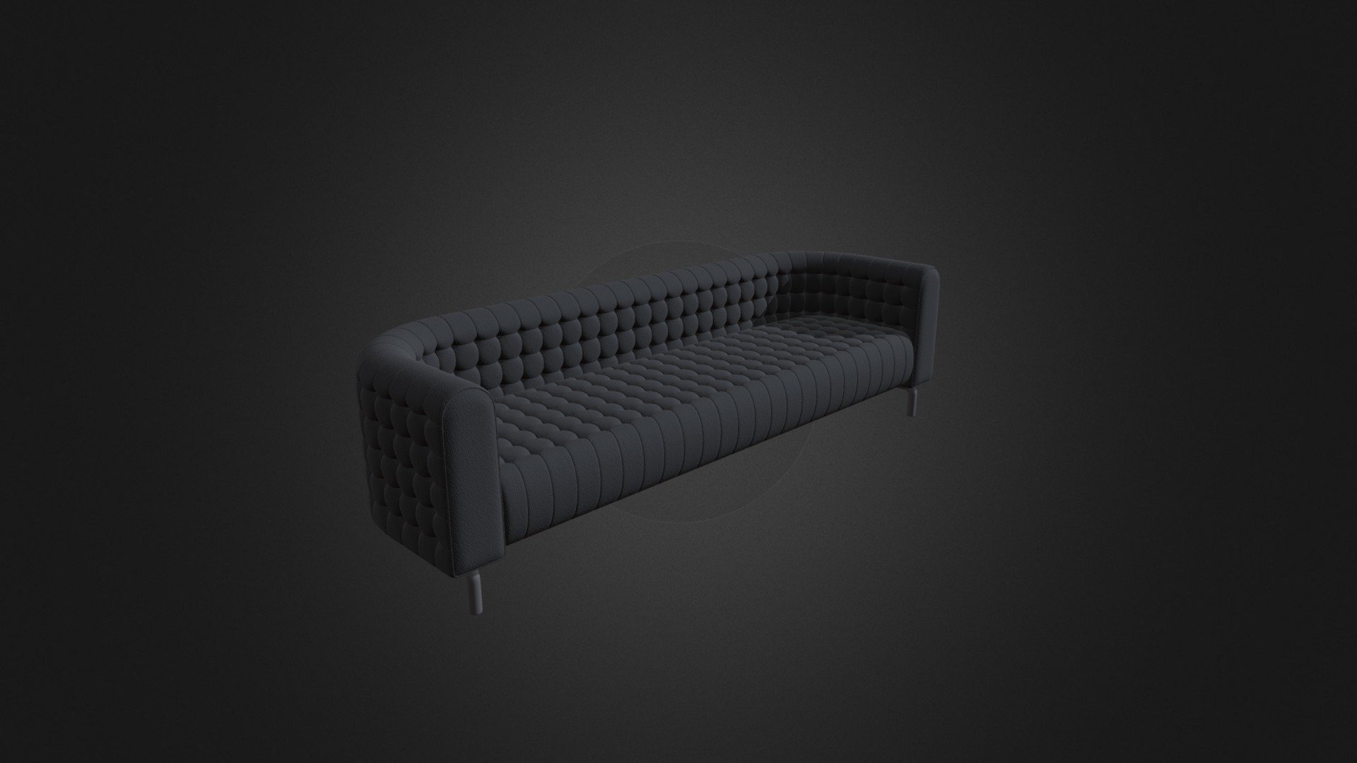 Black Leather Sofa - Black Leather Sofa - Buy Royalty Free 3D model by cgaxis 3d model