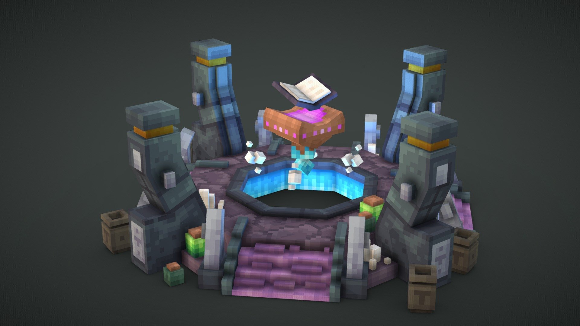 Enchantment Shrine where you can get your weapons fully enchanted! :O Hope you like it! - Enchantment Shrine - 3D model by nitsan 3d model