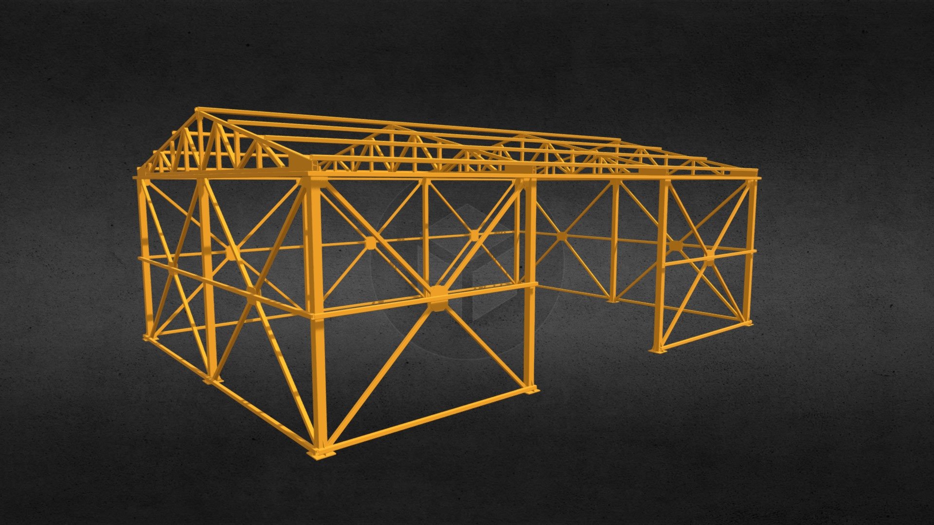 Steel Construction 3d model - Steel Construction - Buy Royalty Free 3D model by 3DDomino 3d model