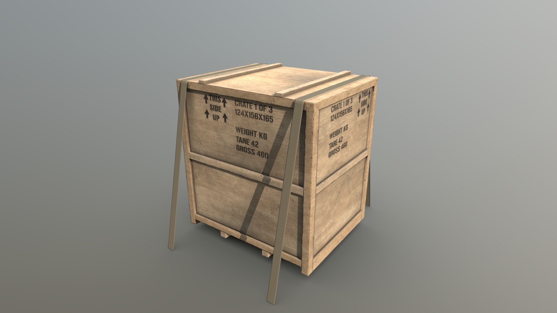 i felt like uploading something

Substance Painter 2; Blender 2.79 - a cargo crate with straps - 3D model by midnight_coffee 3d model