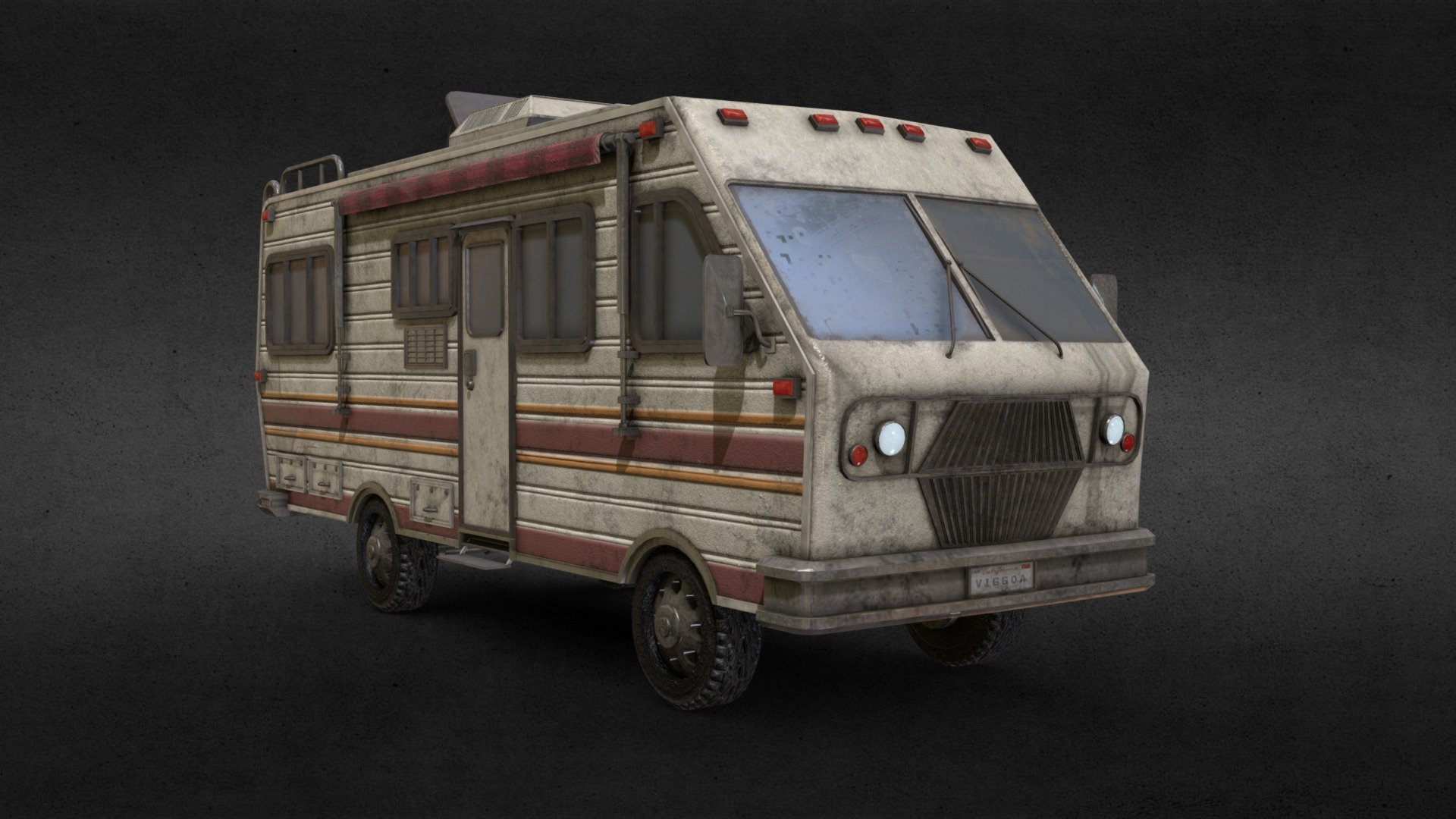 I made this RV for a scene with an old house on the outskirts of town. The model was made in Blender and textured in Substance Painter 3d model