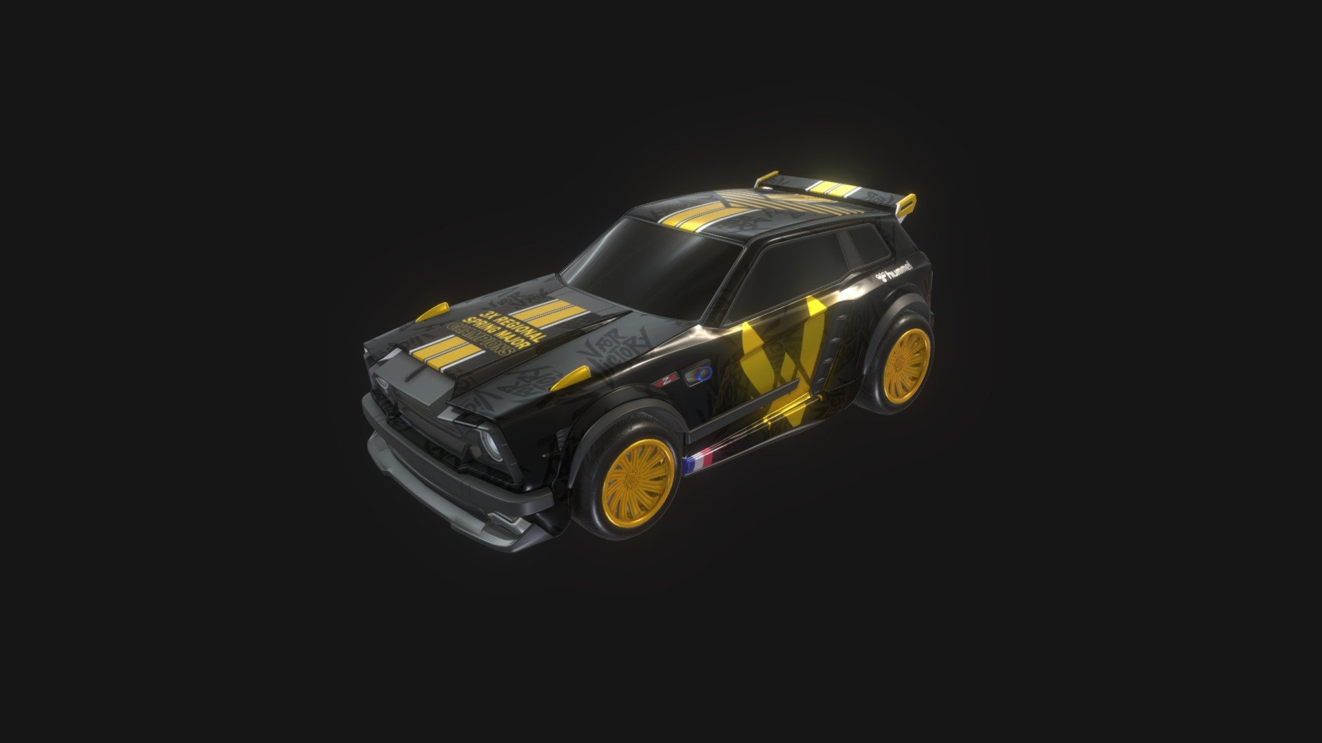 Team Vitality - Fennec Home | Worlds RLCS 2023

Vitality is one of the most iconic french esport team.

During the last split, they won every tournament they took part in. I decided to create a new decal to celebrate all these victories.

Players : Alpha54, Zen, Radosin

Coach : Ferra

Made with Blender, Photoshop &amp; Première Pro.

Socials networks :





Website : https://joudcazeaux.fr




Twitter : https://twitter.com/JoucazJC




Instagram : https://www.instagram.com/joucazjc/ 




Youtube : https://www.youtube.com/@joucaz




Behance : https://www.behance.net/joucaz


 - Team Vitality - Fennec Home | Worlds RLCS 2023 - 3D model by Joud "Joucaz" Cazeaux (@Joucaz) 3d model
