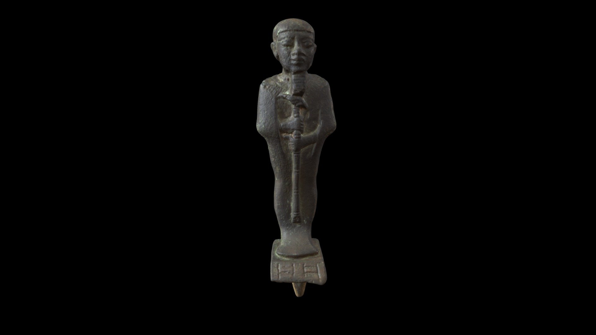 Egypt

Late Period, c. 712-332 BC

Copper Alloy

SM1931.3.43

Scanned by Andréa Martinez with the Artec Spider 3D Scanner - Ptah Figurine - 3D model by Harvard Museum of the Ancient Near East (@hmane) 3d model