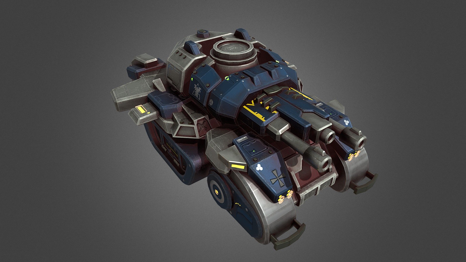StarCraft Siege Tank - 3D model by gcomrade98 3d model