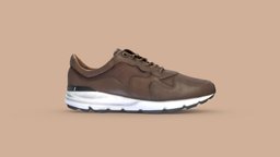 Camport Shoe shoe, leather, brown, running, sneaker, laced, camport