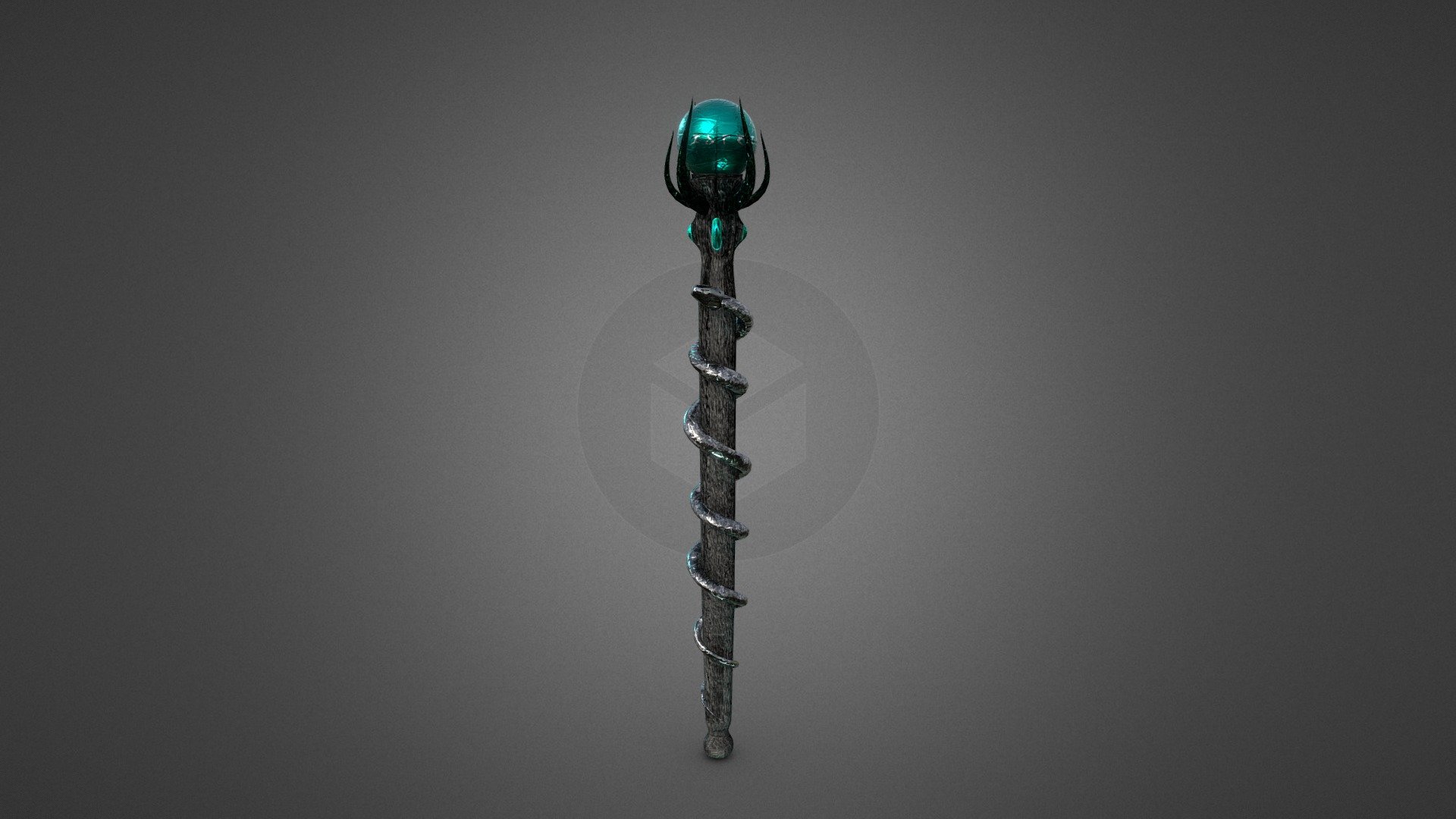This model is one of my first magical thing ever made. Hope you'll like it.
Textures are 4K, scalable.

Enjoy :) - Fantasy Dark Magic Wand with Green Orb - Download Free 3D model by Aldraz 3d model