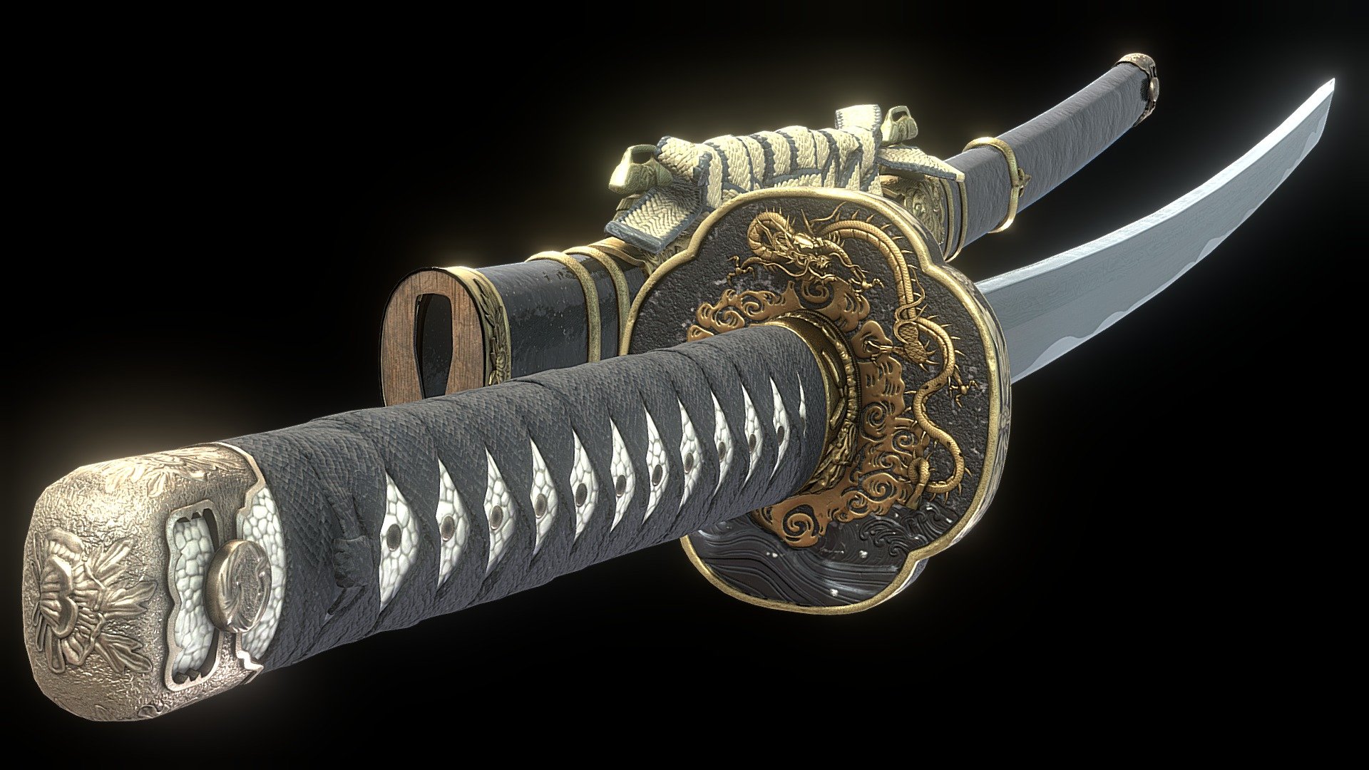 This katana is a highly detailed low poly, game ready asset and includes:

4 sets of 4K textures so you can freedom in optimisation yourself. 19K Faces Non-verlapping UVs - Katana (Game Ready) - Buy Royalty Free 3D model by MetalMan3D 3d model
