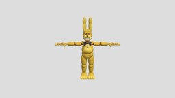 Into The Pit  Springbonnie Model OBJ File itp, glitchtrap, dawko, into_the_pit, fnafgamer14, chocoproductions