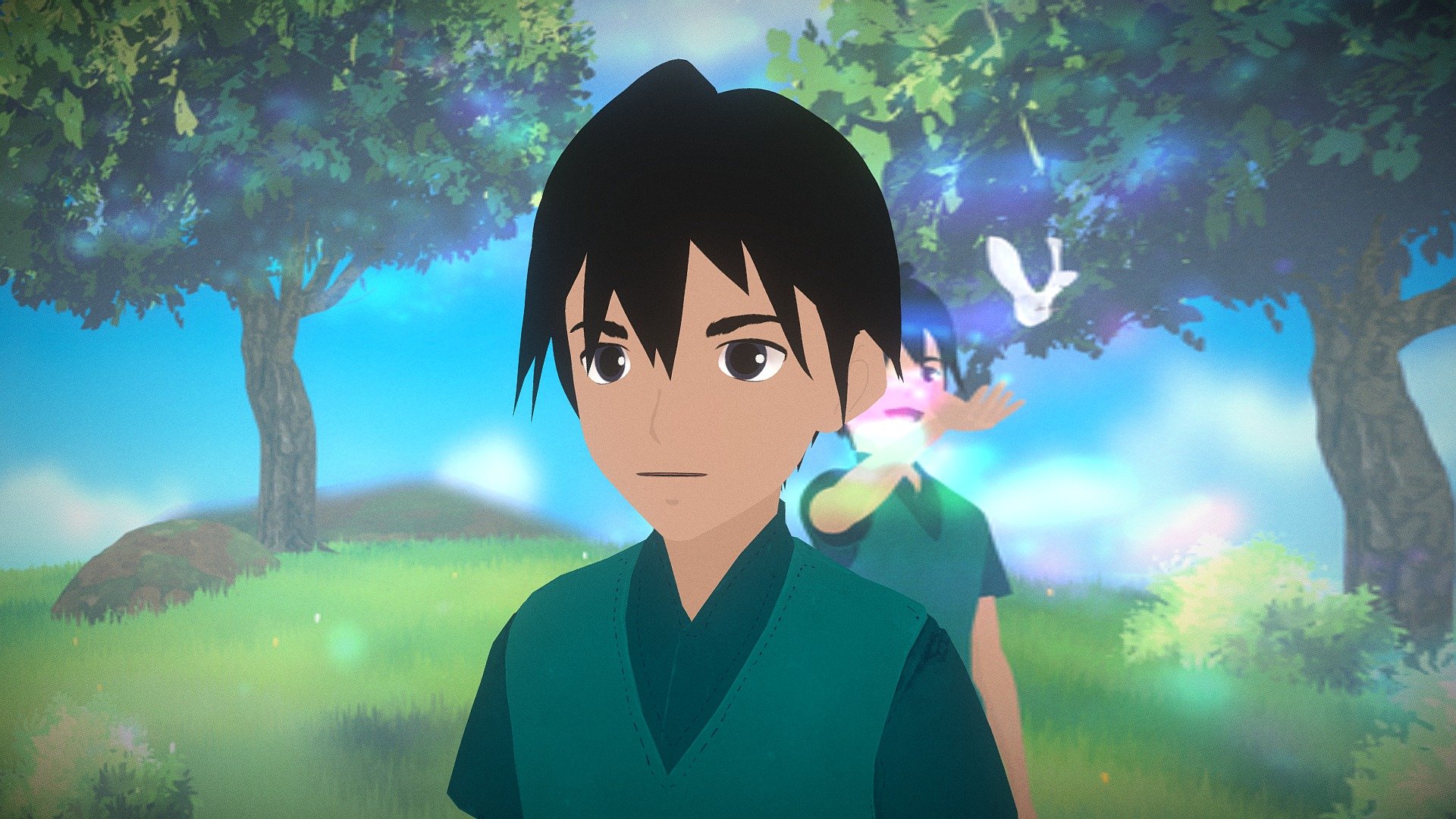 Fully Rigged Ghibli style/Anime boy 
Ready for your game, animations and any graphic design you may need - Anime/Ghibli style Boy - 3D model by ahingel 3d model