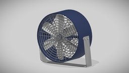 Fan cinema, modern, power, wind, rotor, stand, household, gadget, fan, energy, cooler, 4d, electricity, electronic, electronics, equipment, table, appliance, tool, airconditioner, exhaust, low-poly, 3d, lowpoly, model, air, technology, cinema4d, industrial, blade