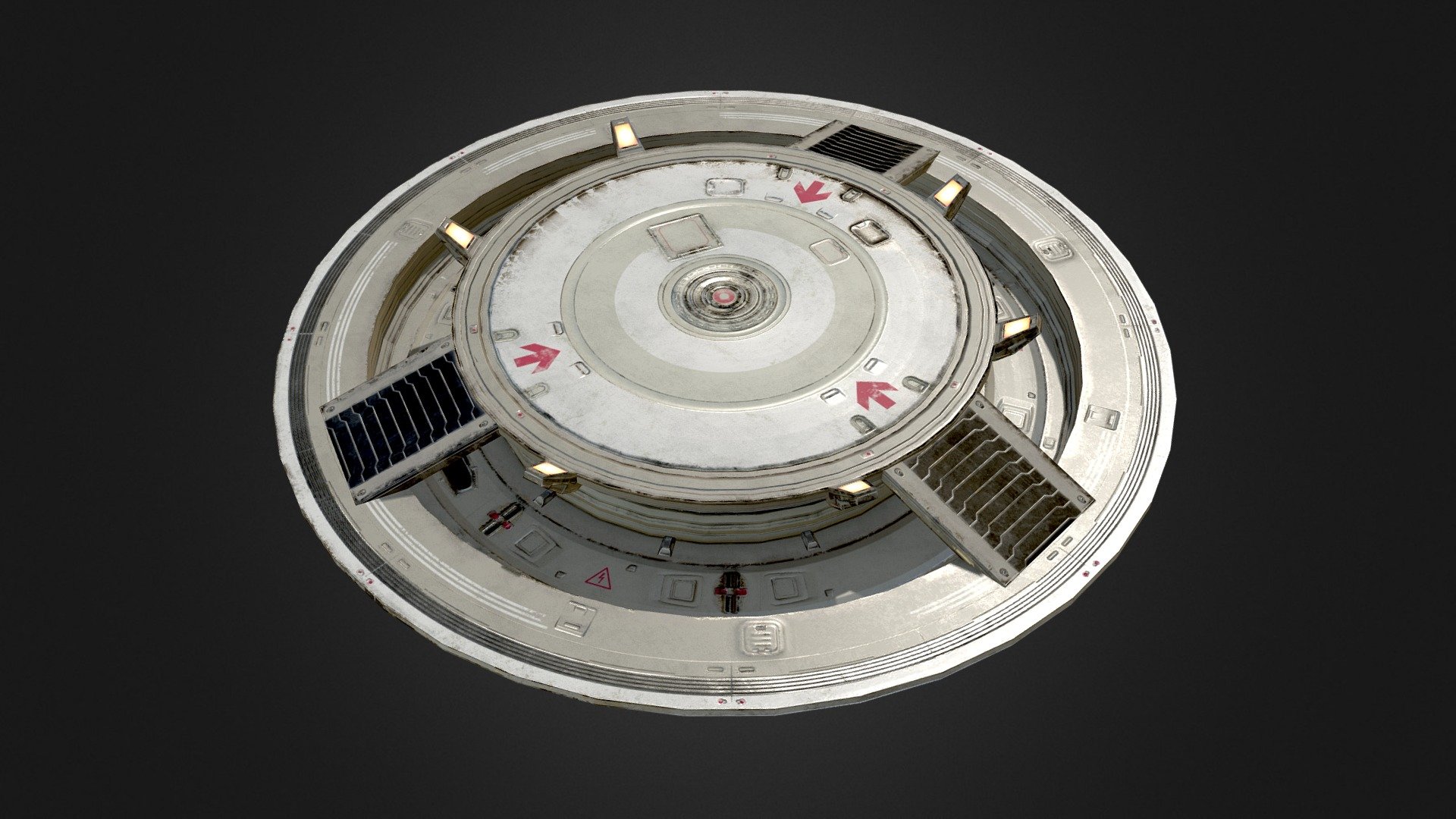 More information and download model on CgTrader: -link removed- - Sci-fi platform 1 - 3D model by Cheboksary 3d model
