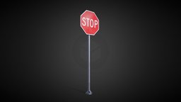 Road Signs traffic, urban, road, sign, roadway, road-sign, substancepainter, substance, architecture, street