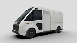 Arrival van 2024 european, van, transport, ev, english, phototexture, arrival, all-electric, low-poly, vehicle, lowpoly, car, light-comercial, cargo-van, arrival-van