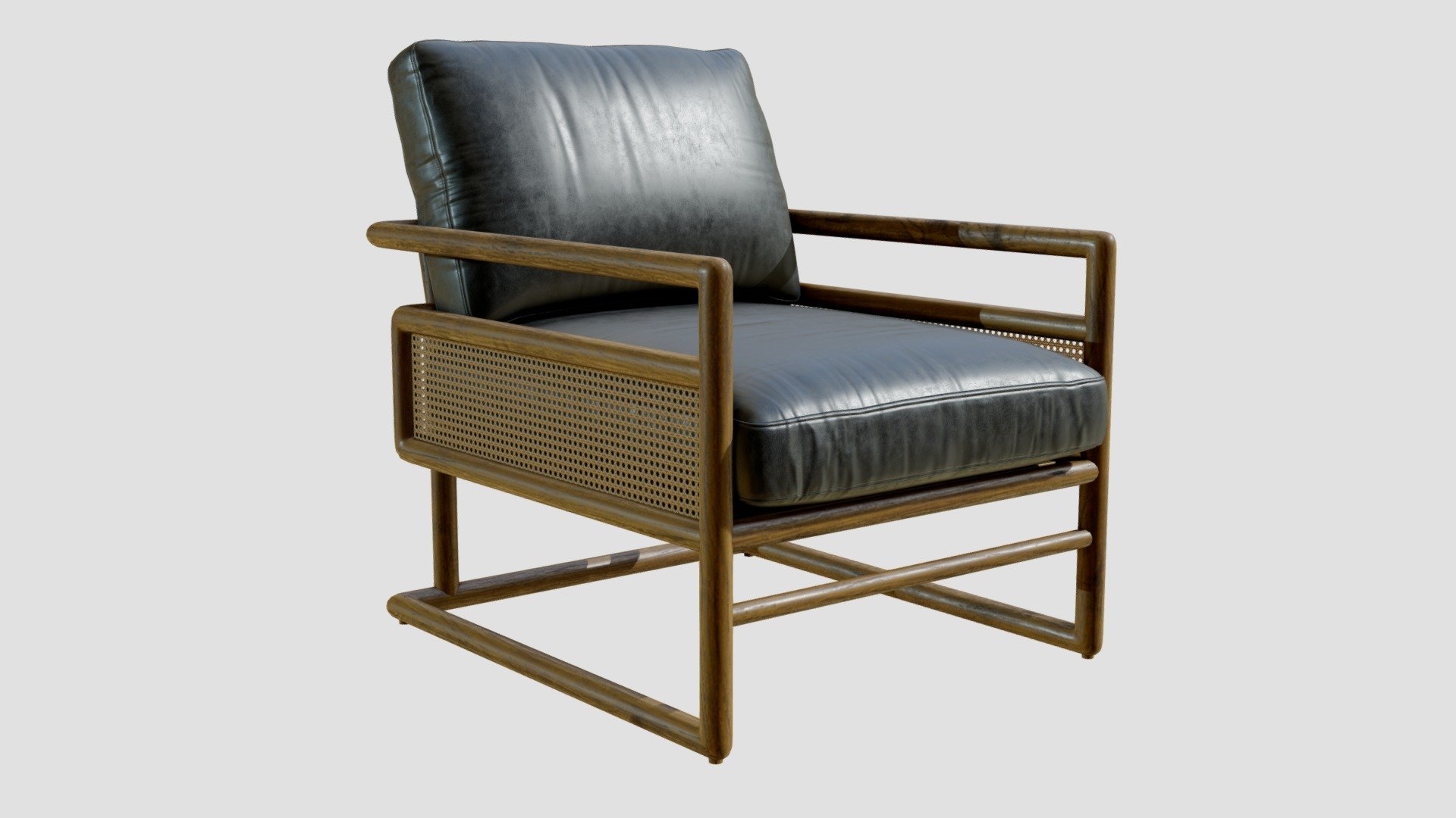 High-quality 3d model of a Crate and Barrel Carlin Antique Black Leather and Cane Accent Chair

Original: https://www.crateandbarrel.com/carlin-antique-black-leather-and-cane-accent-chair/s538037

7715 polygons
7928 vertices - Crate&Barrel Carlin Armchair - Buy Royalty Free 3D model by 3detto 3d model