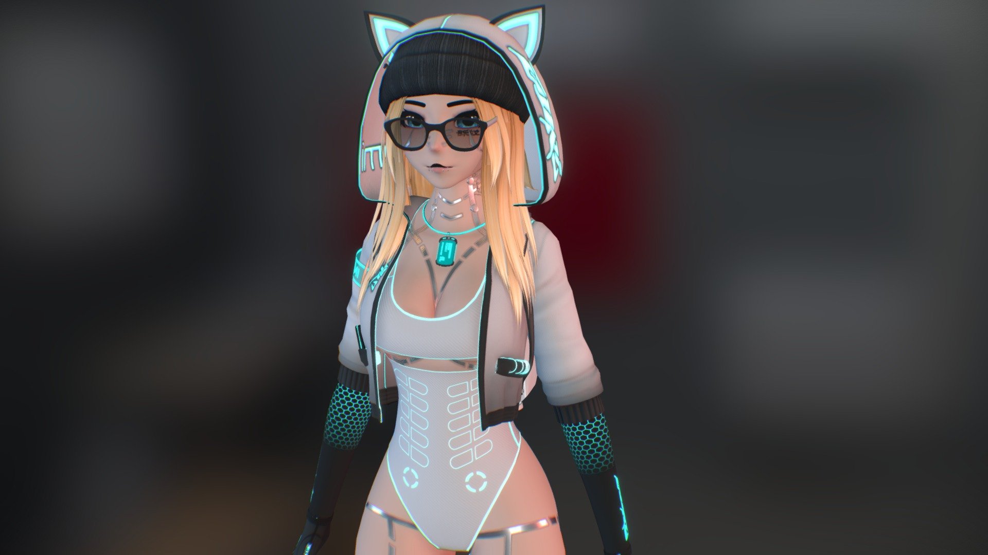 This is Remi by Cam.
This is a 3D Model Intended for use with VRChat. This Model is hosted in Sketchfab as a preview render to be embedded into the sales page 3d model