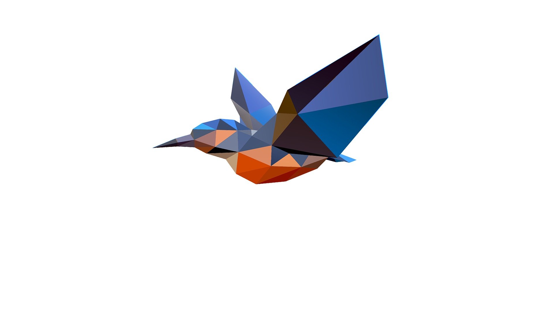 Animated Kingfisher Bird Lowpoly Art Style - Animated Kingfisher Bird Lowpoly Art Style - Buy Royalty Free 3D model by Oleg Shuldiakov (@olegshuldiakov) 3d model