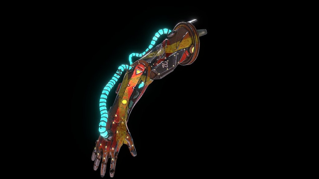 Cyborg ARM - 3D model by Issgarra 3d model