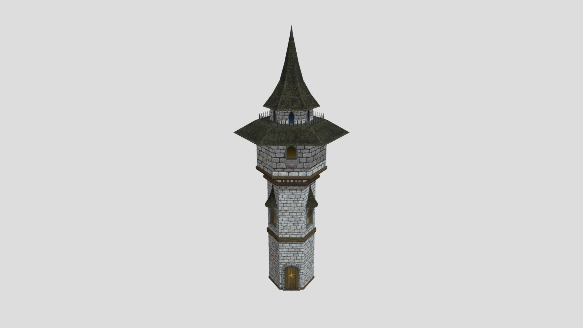 Wizard Tower - 3D model by gsandersart 3d model