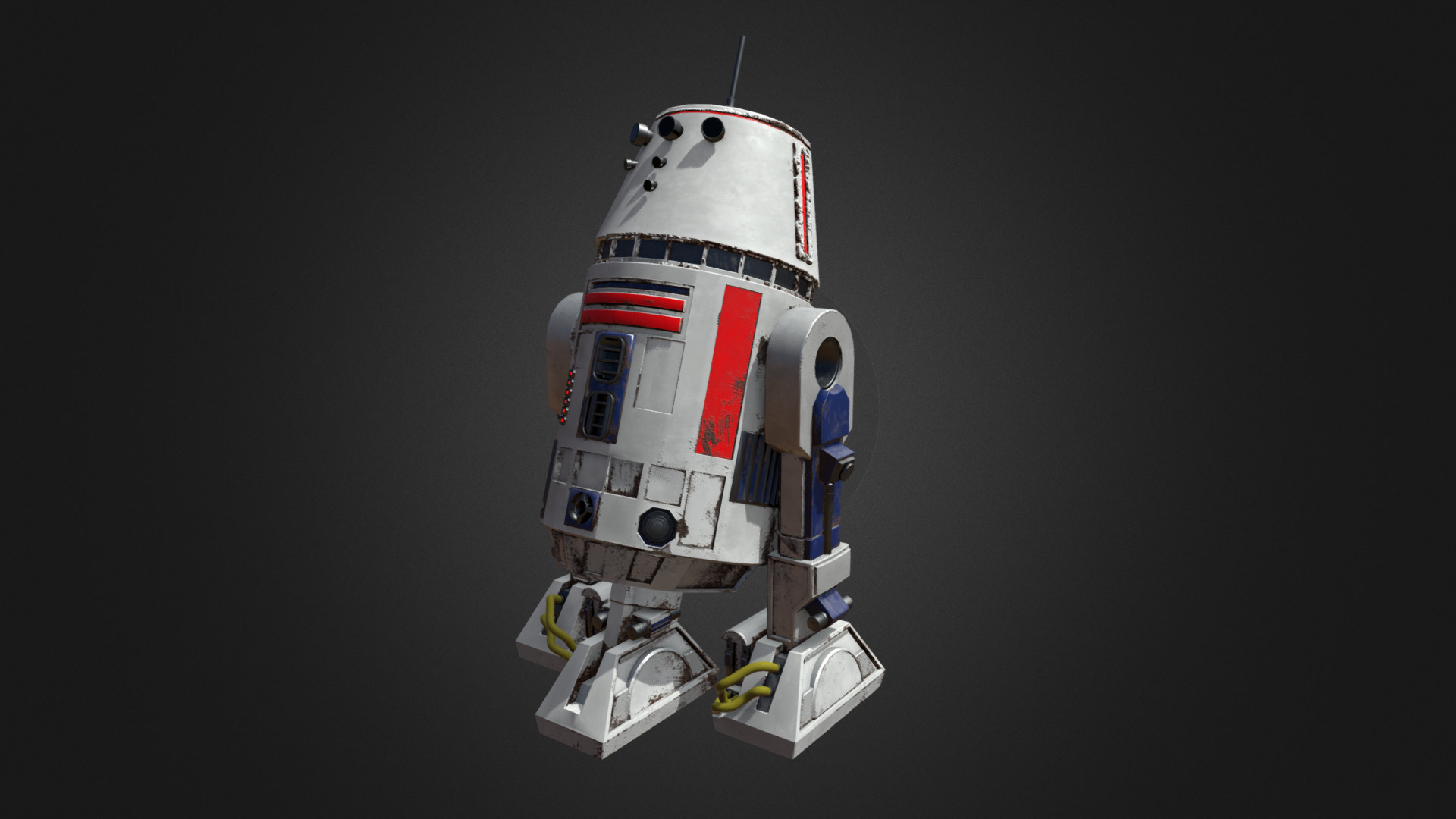 R4D5 from Star Wars universe 3d model