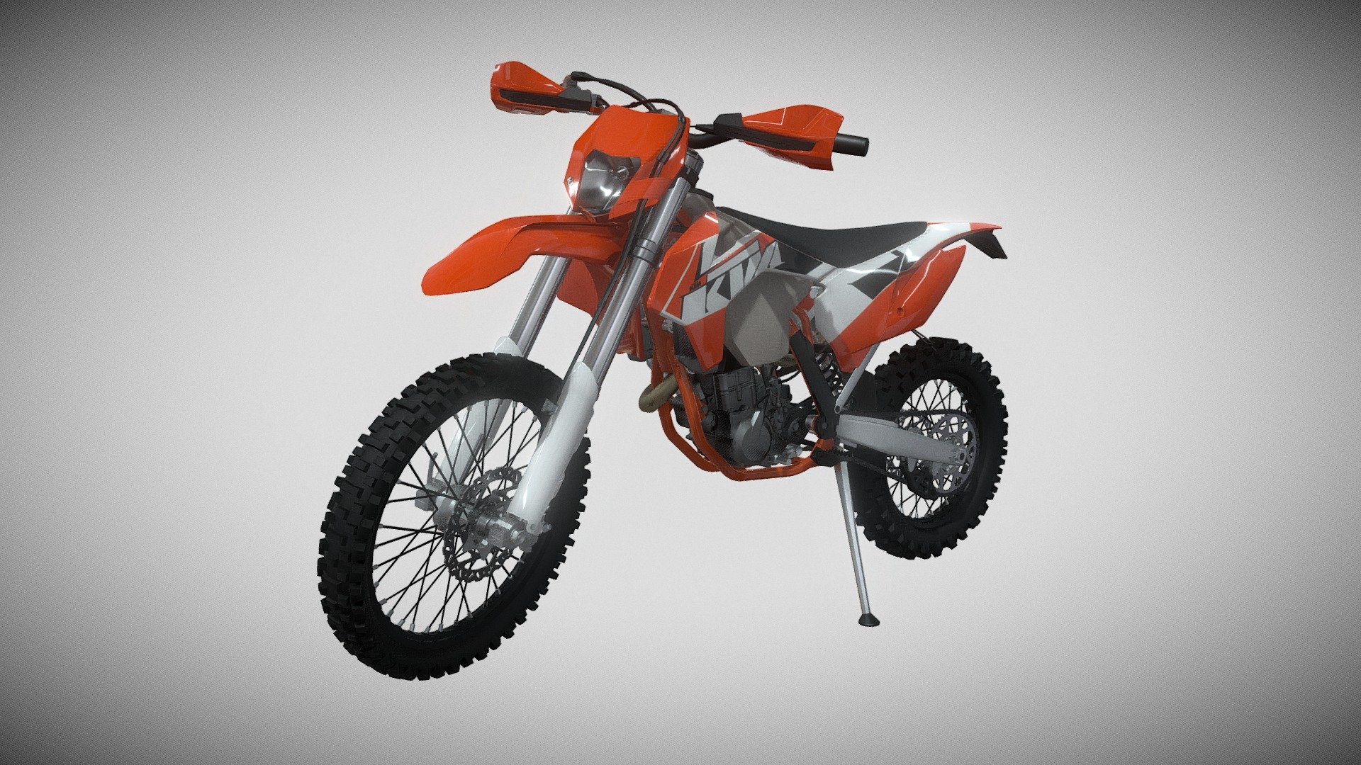 Dirt bike - KTM Dirt Bike - Download Free 3D model by OCTbuilds 3d model