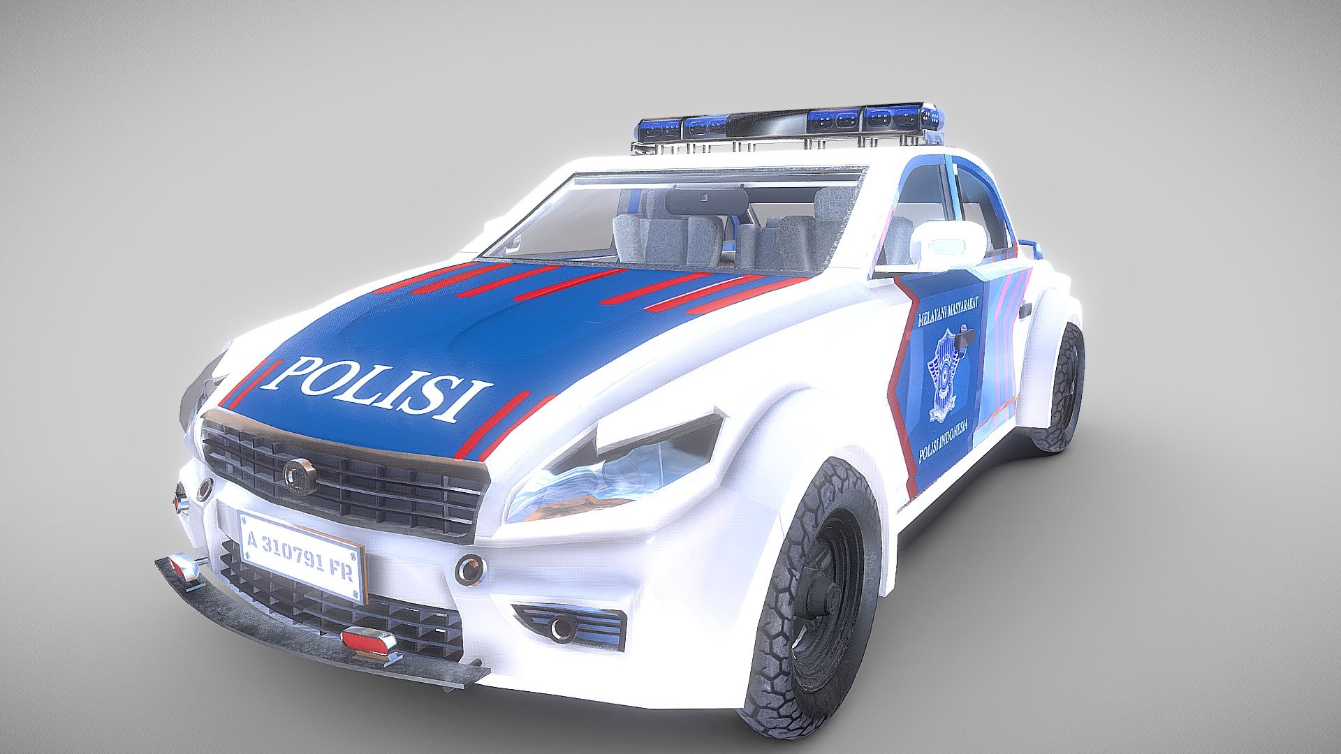 Car Police Indonesia

Create with blender 2.93 Evvee shader
Texture PBR 2048X2048

File blender and Fbx

If you buy this model dont forget like and review this model Thanks ^_^ - Car Police Indonesia - Buy Royalty Free 3D model by FR Animation (@fr.animation) 3d model