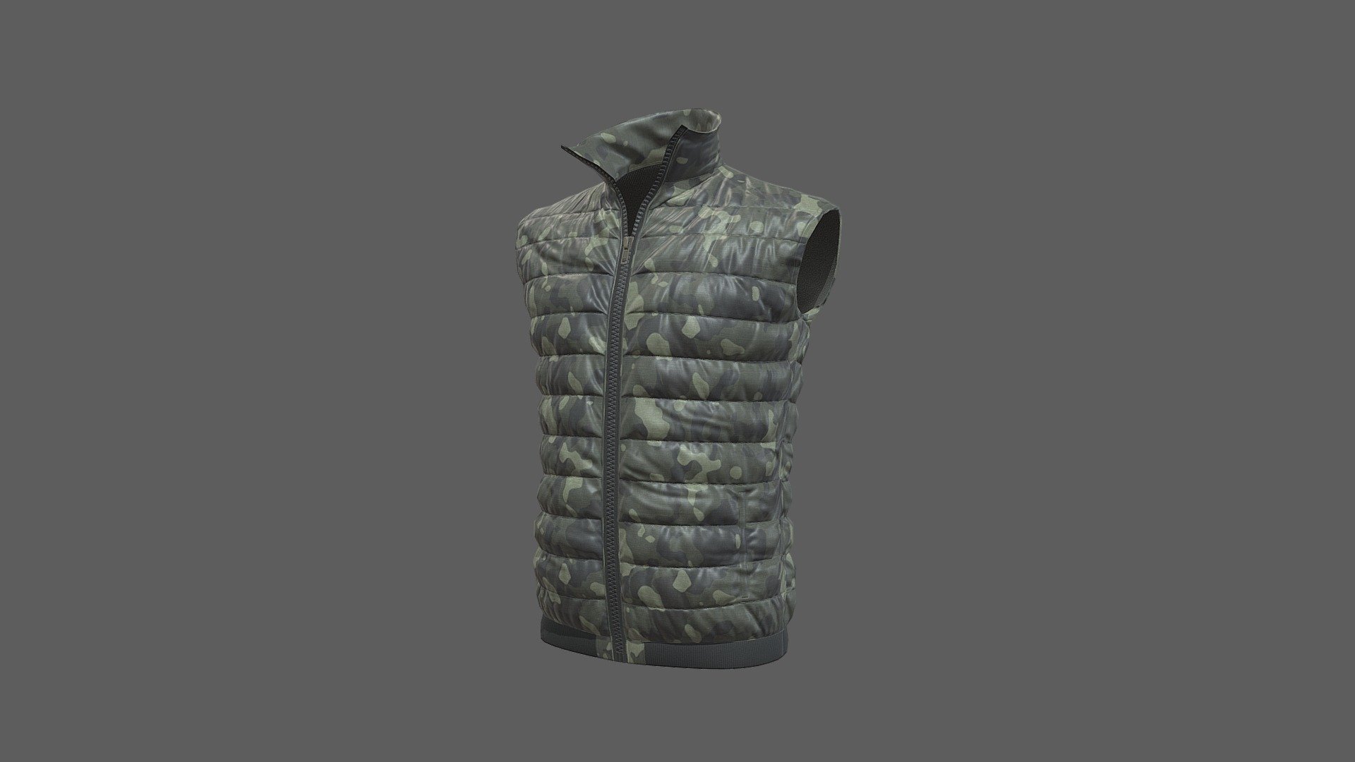 Lowpoly Camouflage Winter Jacket with 4k High Quality Textures. 
Suitable for Fashion AR &amp; Spark AR. 
Optimized for AR, VR, Game Engines and Real-Time Visualization. 
Realistic PBR Texturing 3d model