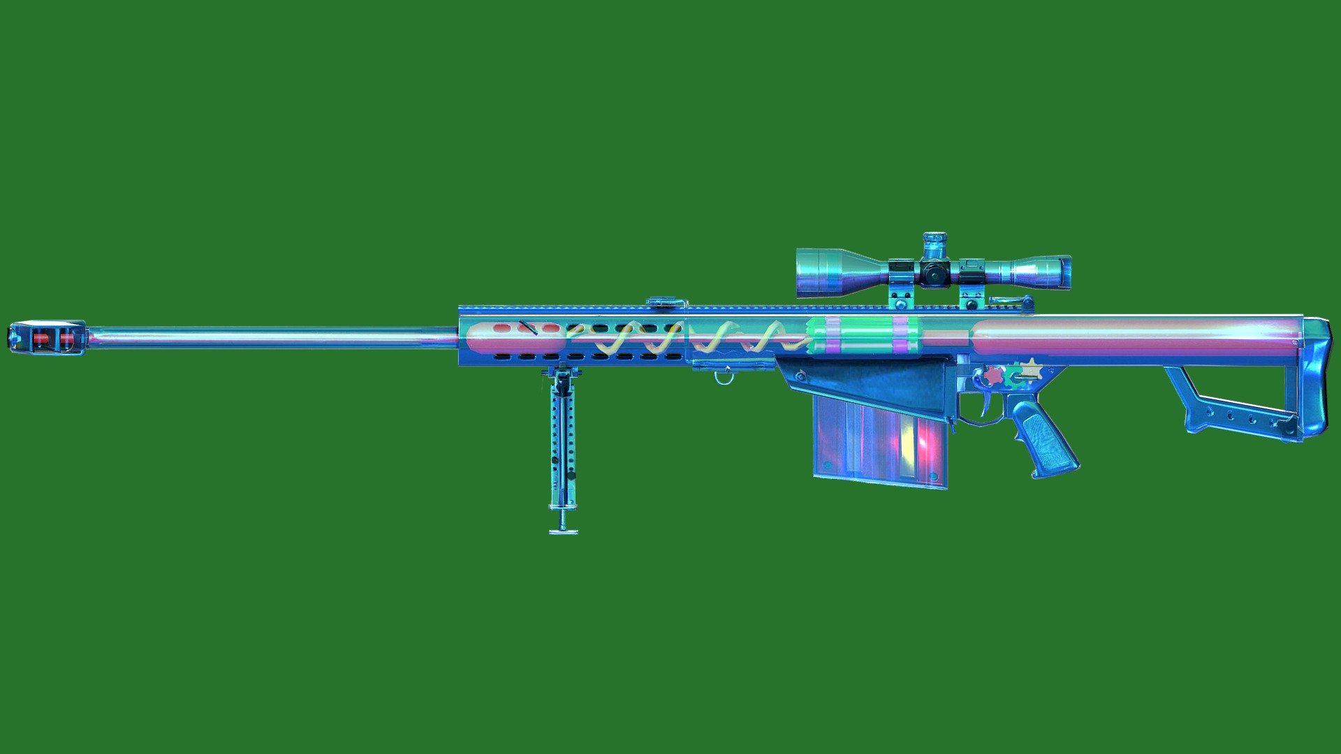 CrossFire's M82A1 Water Gun - 3D model by alx_flameniro 3d model