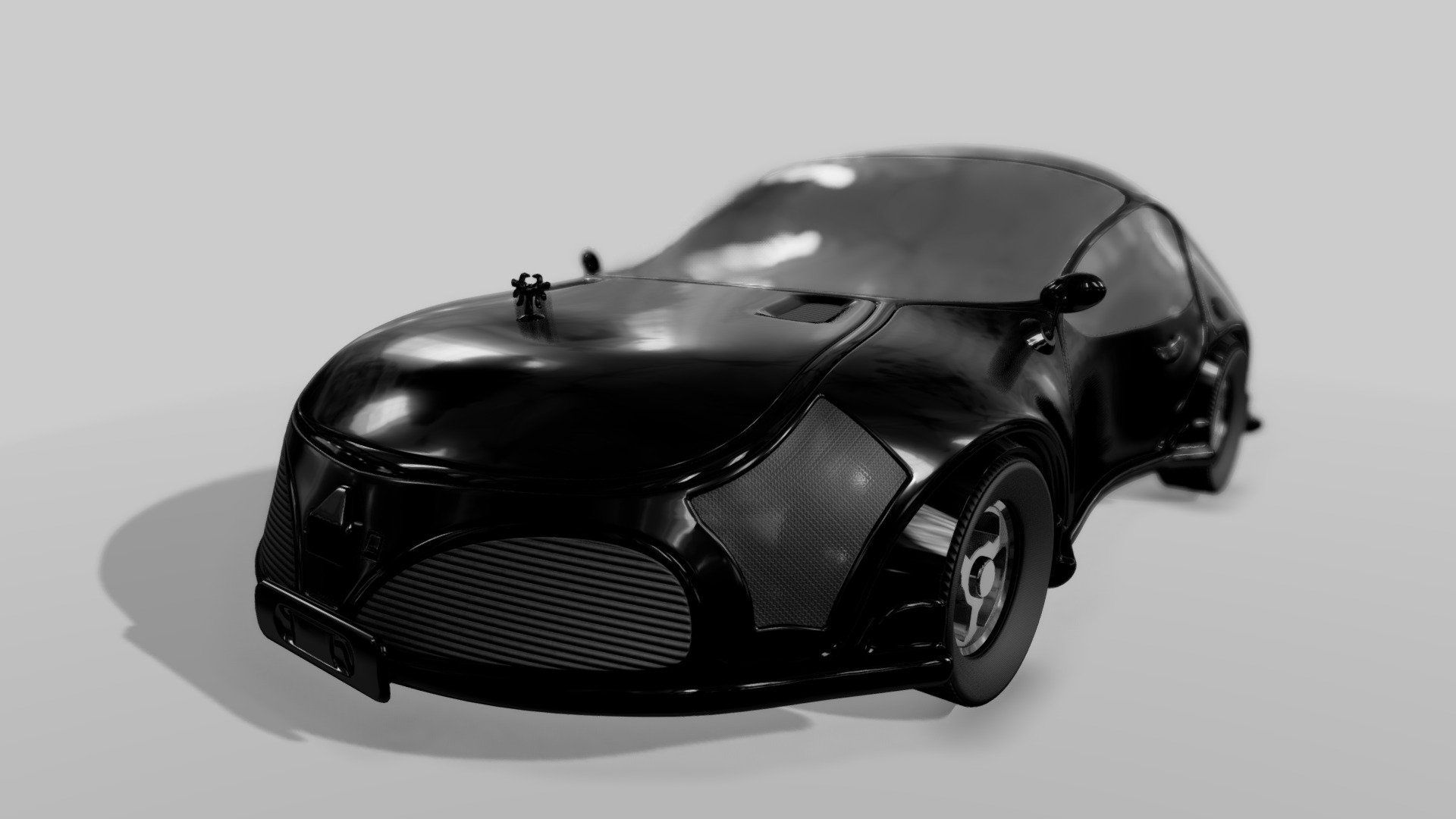 car body sketch 1 ( Rideowl ) toy - car body sketch 1 ( Rideowl ) - 3D model by 3DWorkbench 3d model