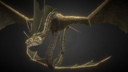 Gran Anfíptero Rayo complete, snake, ready, thunder, winged, aniamtion, hentai, readyforgame, ready-to-use, animation, dragon, space, wing, ready-to-rig, amphiptera