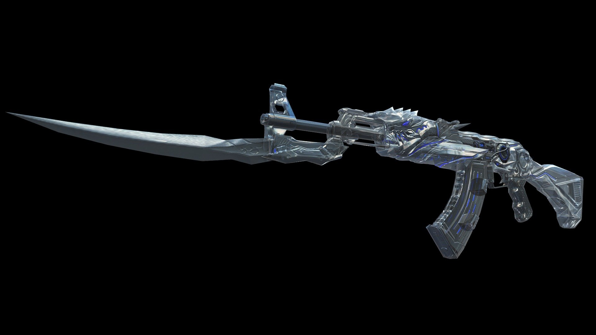CrossFire's AK47 Transformer Limpid - Download Free 3D model by alx_flameniro 3d model