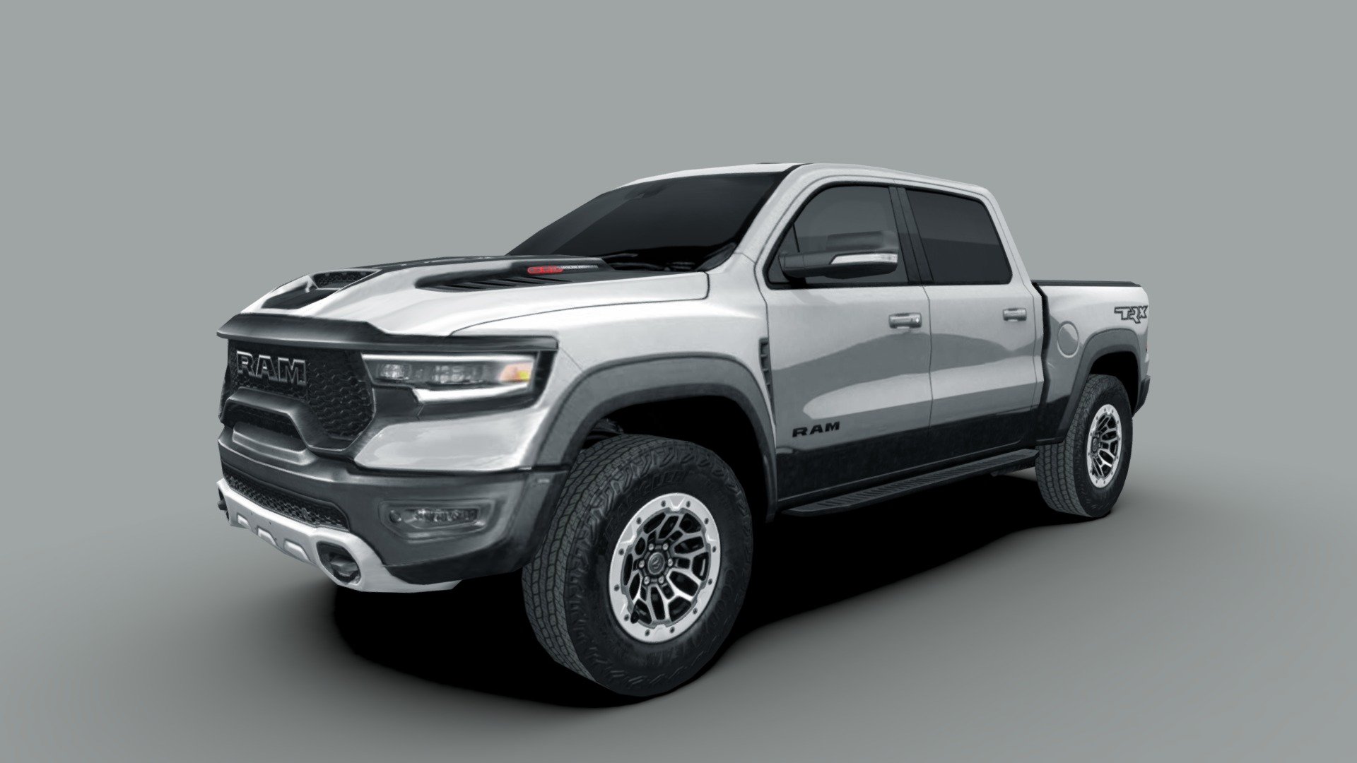 3d model of the 2021 RAM 1500 TRX, a off-road performance pickup truck

The model is very low-poly, full-scale, real photos texture (single 2048 x 2048 png).

Package includes 5 file formats and texture (3ds, fbx, dae, obj and skp)

Hope you enjoy it.

José Bronze - RAM 1500 TRX 2021 - Buy Royalty Free 3D model by Jose Bronze (@pinceladas3d) 3d model