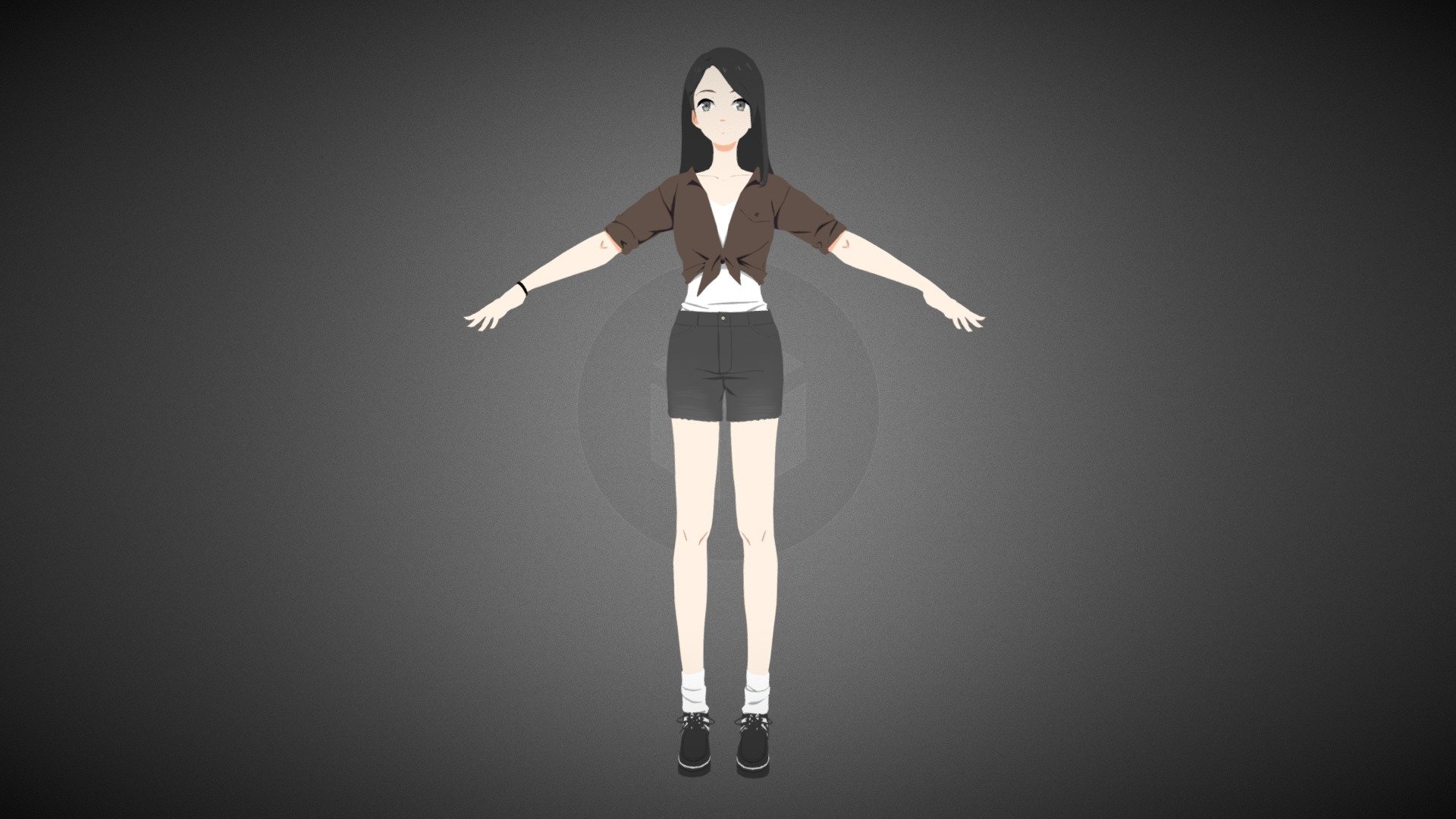 3d render 2d texture size 4096 - girl woman teacher - Buy Royalty Free 3D model by tingting_er 3d model